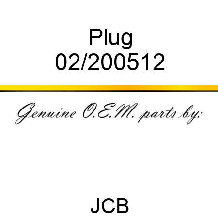 Plug 02/200512