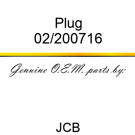 Plug 02/200716