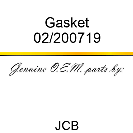 Gasket 02/200719