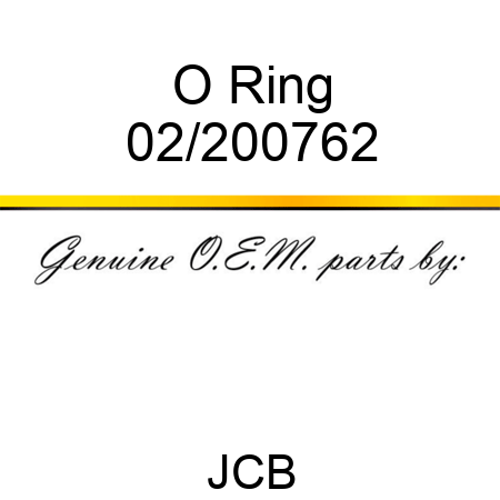 O Ring 02/200762