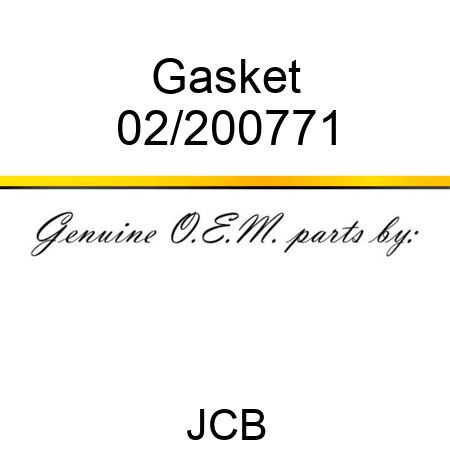 Gasket 02/200771