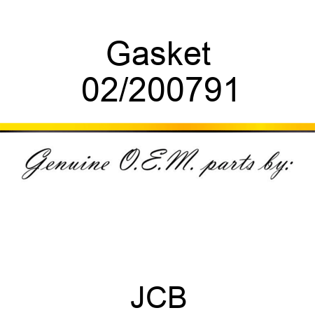 Gasket 02/200791