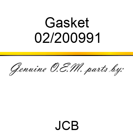 Gasket 02/200991
