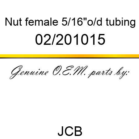 Nut, female, 5/16