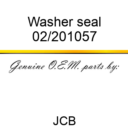 Washer, seal 02/201057