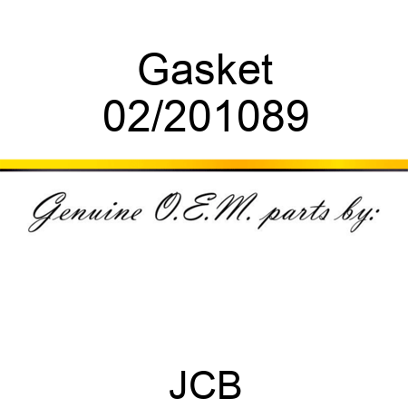 Gasket 02/201089