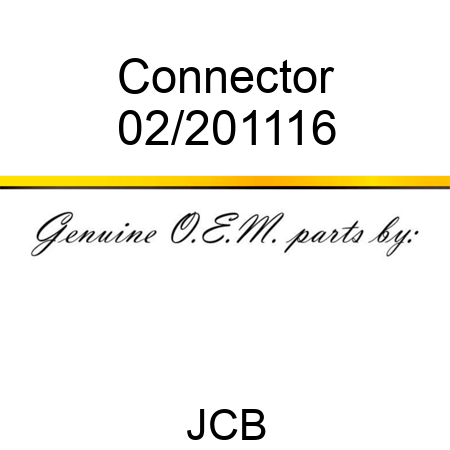 Connector 02/201116