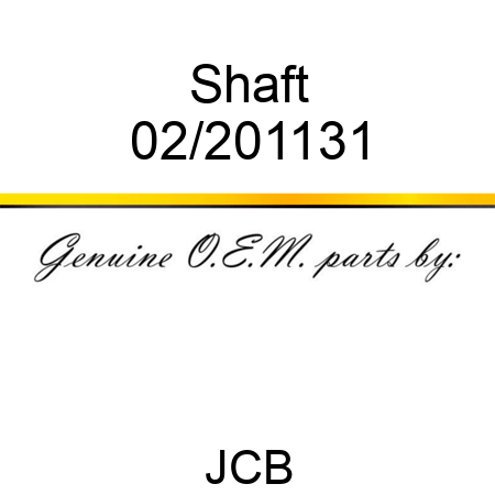 Shaft 02/201131