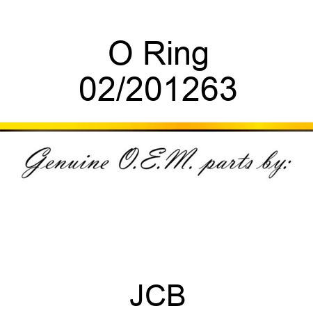 O Ring 02/201263
