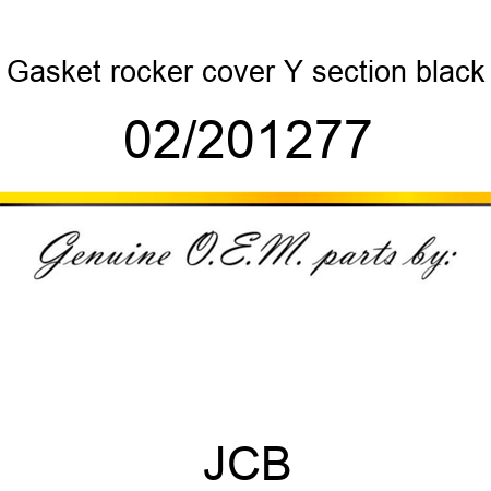 Gasket, rocker cover, Y section, black 02/201277