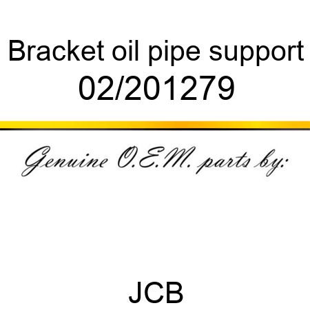 Bracket, oil pipe support 02/201279