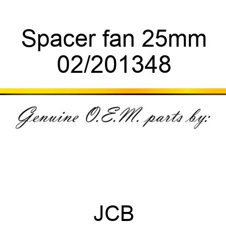 Spacer, fan, 25mm 02/201348