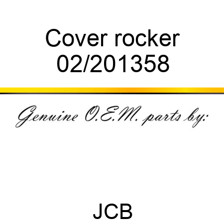 Cover, rocker 02/201358