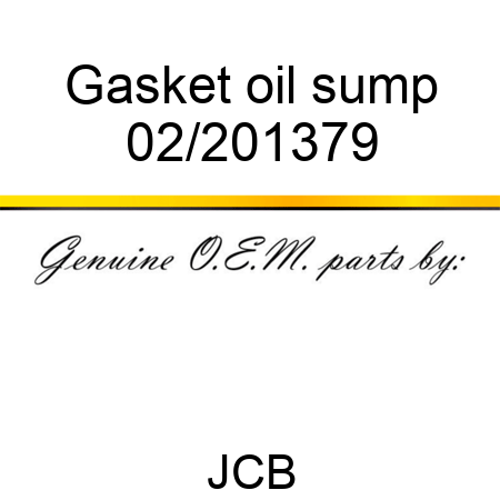 Gasket, oil sump 02/201379