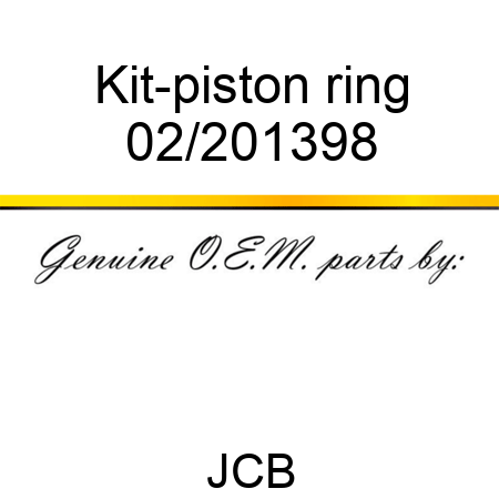 Kit-piston ring 02/201398