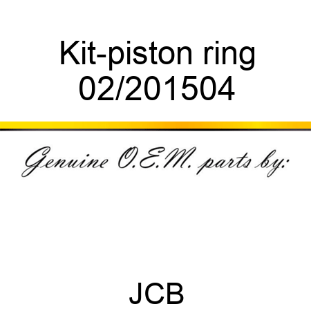 Kit-piston ring 02/201504