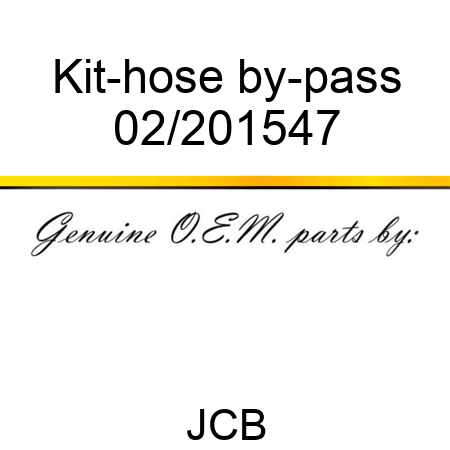 Kit-hose, by-pass 02/201547