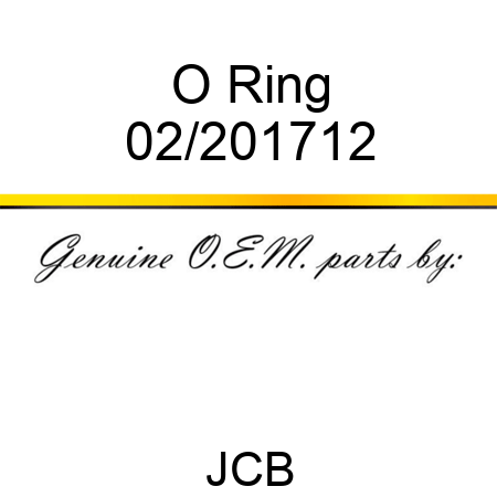 O Ring 02/201712