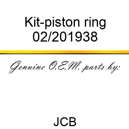 Kit-piston ring 02/201938