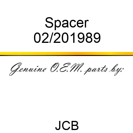 Spacer 02/201989