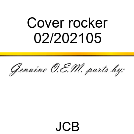 Cover, rocker 02/202105