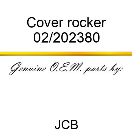 Cover, rocker 02/202380