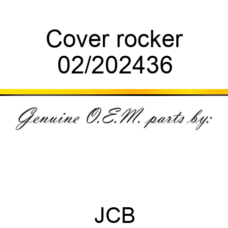 Cover, rocker 02/202436