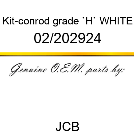 Kit-conrod, grade `H` WHITE 02/202924