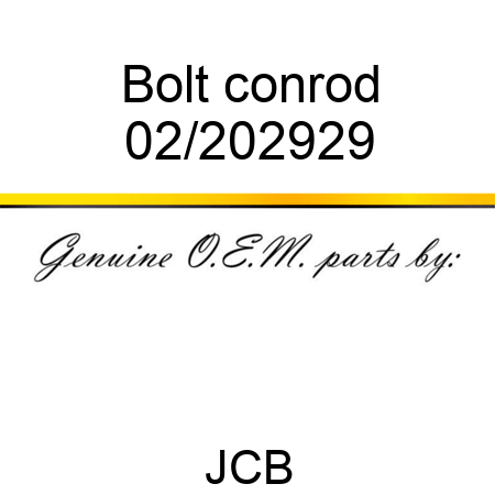 Bolt, conrod 02/202929