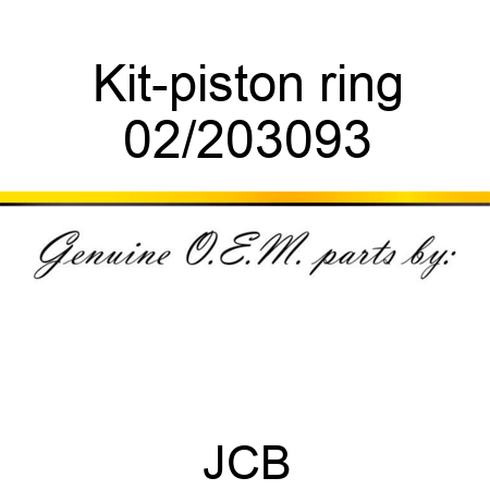 Kit-piston ring 02/203093
