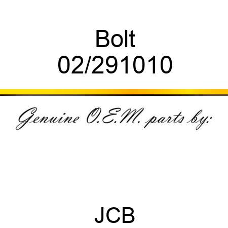 Bolt 02/291010