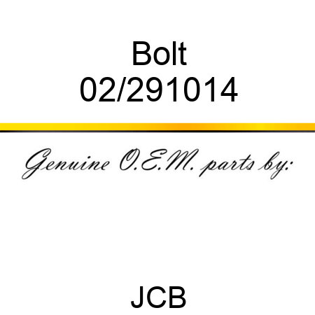 Bolt 02/291014