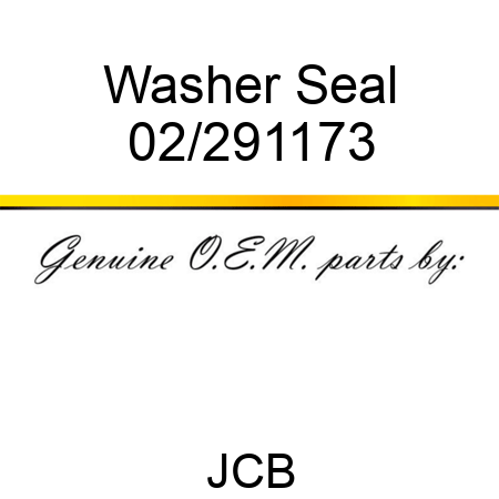 Washer, Seal 02/291173