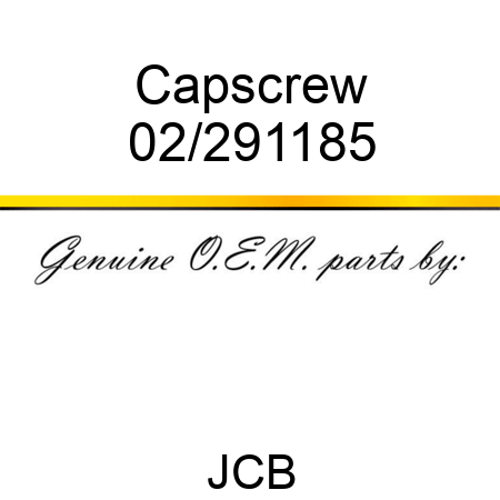 Capscrew 02/291185