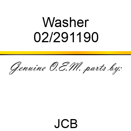 Washer 02/291190