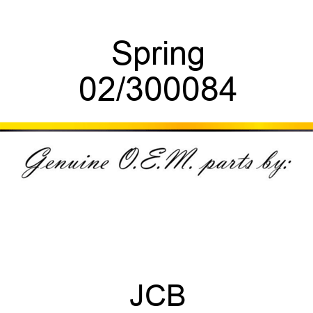 Spring 02/300084