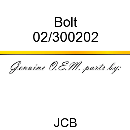 Bolt 02/300202
