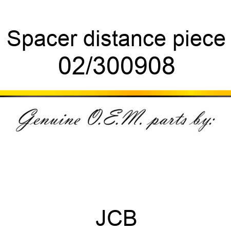 Spacer, distance piece 02/300908