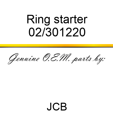 Ring, starter 02/301220