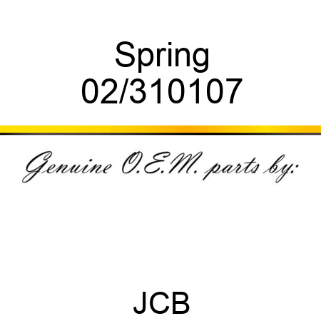 Spring 02/310107