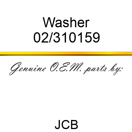 Washer 02/310159