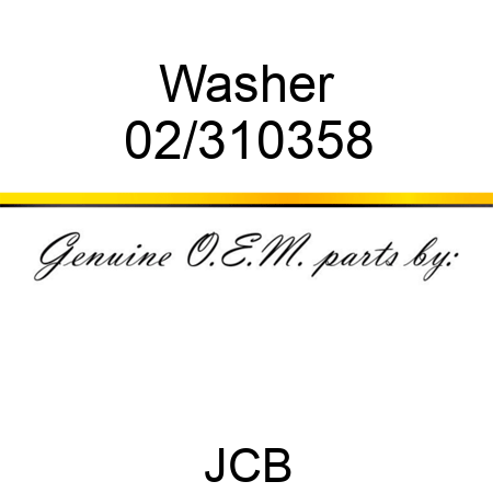 Washer 02/310358