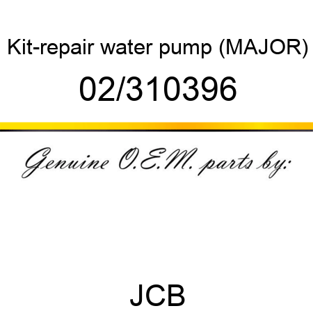 Kit-repair, water pump (MAJOR) 02/310396