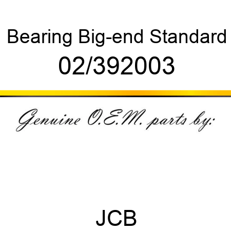 Bearing, Big-end, Standard 02/392003