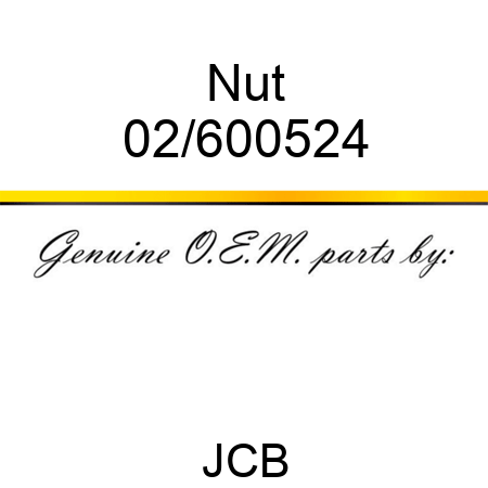 Nut 02/600524