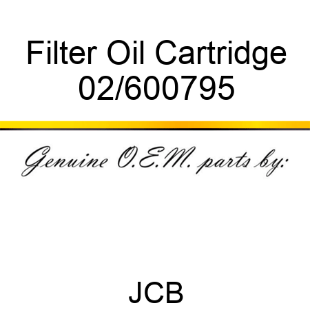 Filter, Oil Cartridge 02/600795