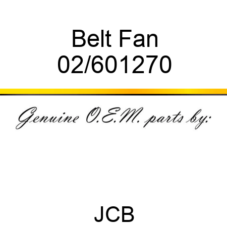 Belt, Fan 02/601270