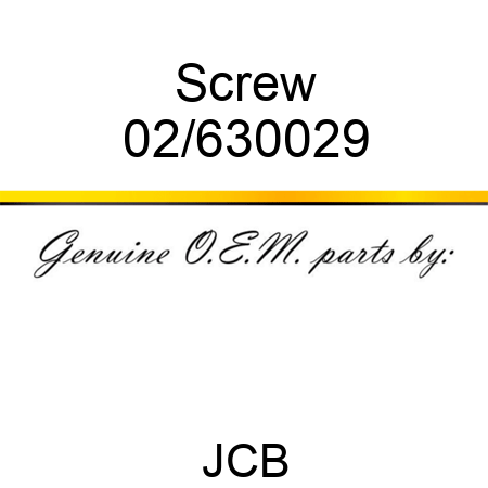 Screw 02/630029