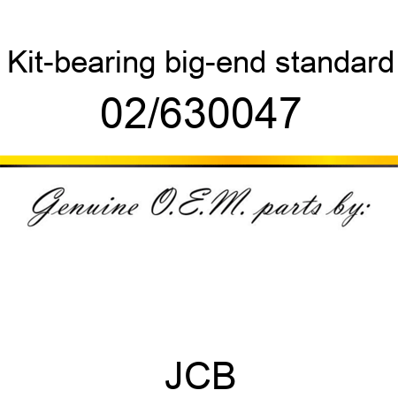 Kit-bearing, big-end, standard 02/630047