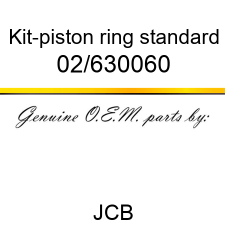 Kit-piston ring, standard 02/630060